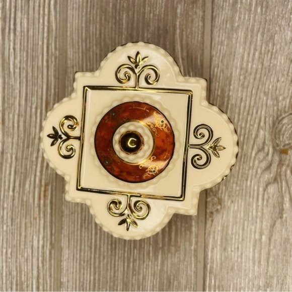 Nwt Vintage Lenox majestic collection royal tortoise trinket box collectible - Picture 5 of 13